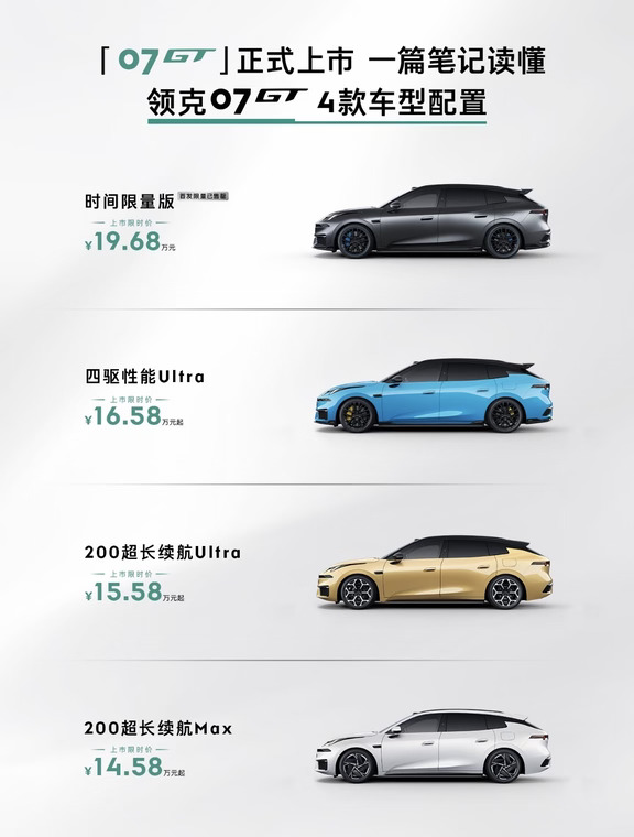 领克07GT，你选哪个配置？
