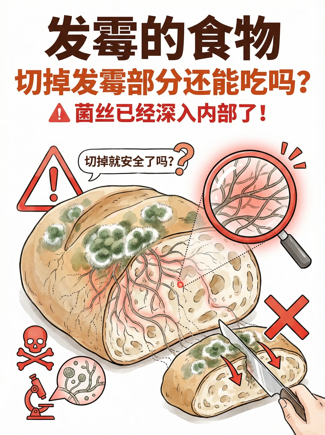 ⚠️ 求求了！食物发霉快扔掉！