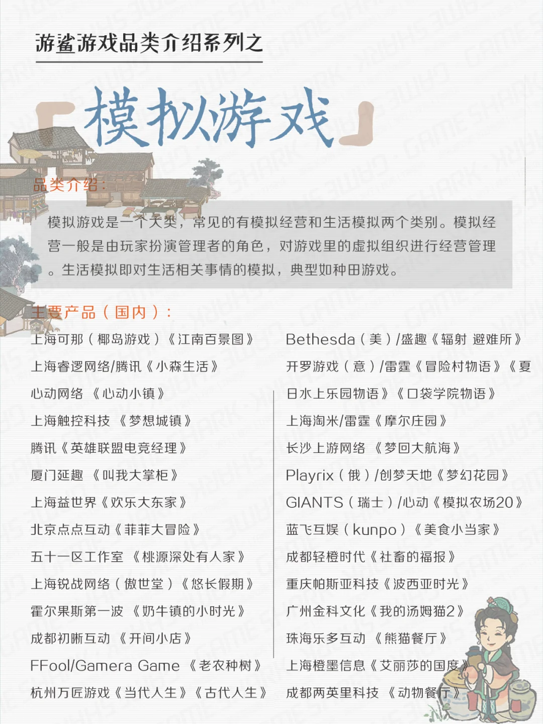 模拟经营/种田养成都有哪些游戏