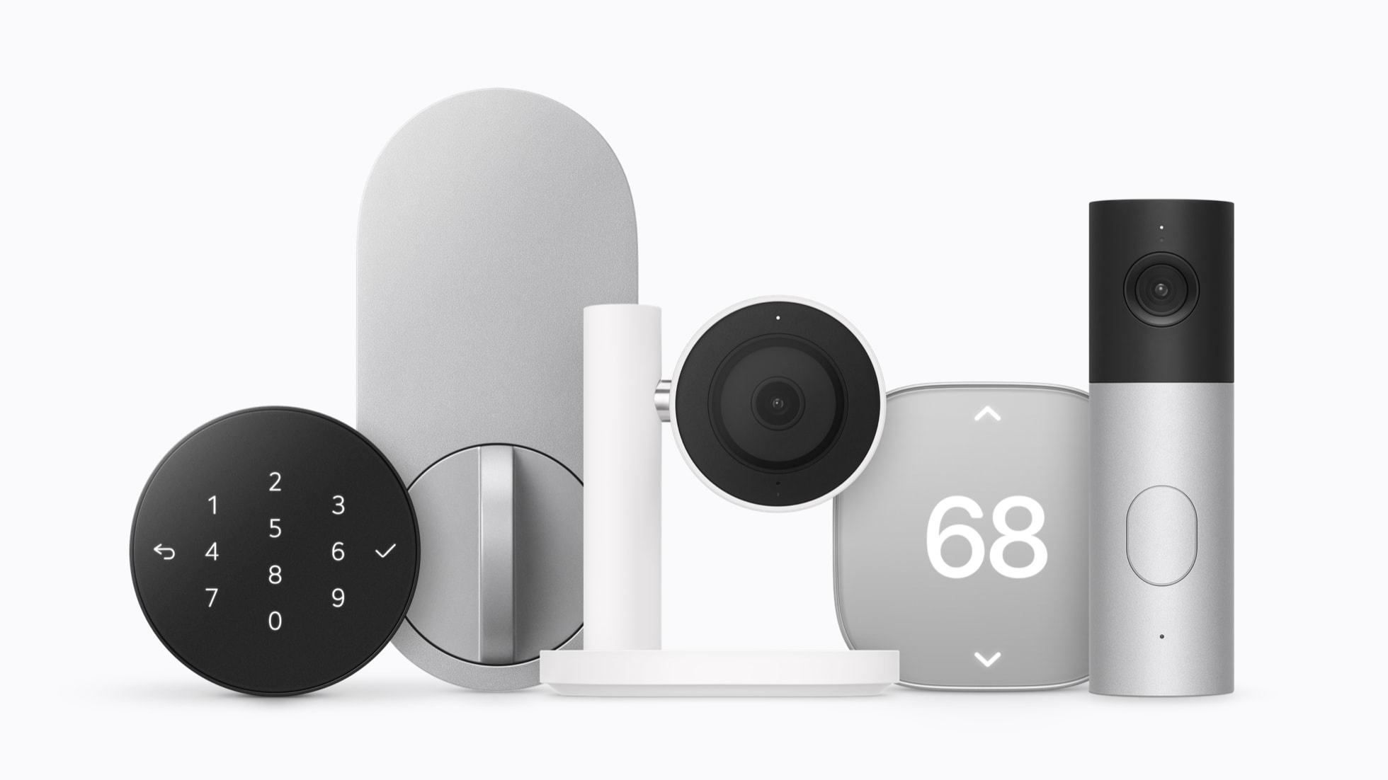 苹果今天正式推出 Apple Home Collection，一口气补齐了视频门铃、智能门锁、室内外摄像头、泛光灯摄像头、恒温器和温湿度传感器。

这批硬件由 LG 电子和施耐德电气联合设计，贴 LG/施耐德品牌销售，但深度适配苹果 Home 生态——iPhone 一键配对，所有设备在「家庭」App 统一管理，不用装第三方 App ​