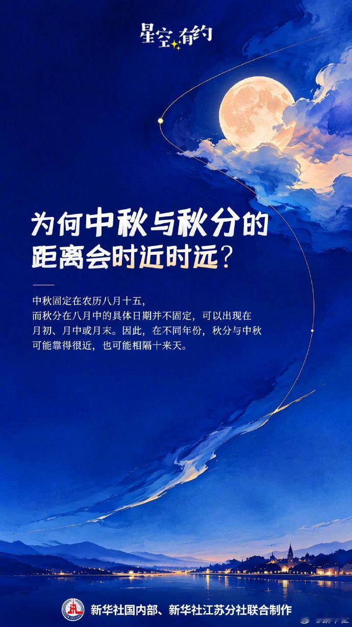 #今年中秋十五月亮十七圆#【星空有约|今年中秋挺特别：十五的月亮十七圆】25日将迎来中秋佳节。今年中秋挺特别，月亮最圆时刻出现在9月27日凌晨0时49分，是少见的“十五的月亮十七圆”。（新华社记者 王珏玢 朱筱）#钟南山团队发现肺结节发病新趋势# ​