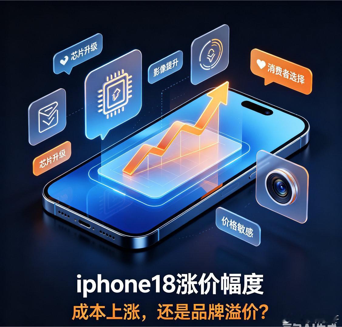 【粉哥分析：狗才会为情怀买单】

iPhone18涨价的消息冲上热搜，很多人在纠结到底值不值得入手。
 
从行业角度看，芯片、影像、新功能的研发，确实会带来成本压力。但消费者买账与否，从来不只看硬件参数，价格、实际体验，才是大家最关心的核心。
 
一味涨价不等于产品力升级。当价格不断突破阈值，普 ​