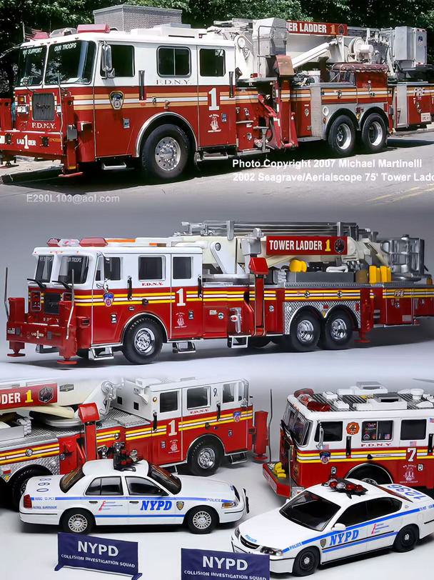 CODE3 纽约FDNY 1号重塔&7号泵车组