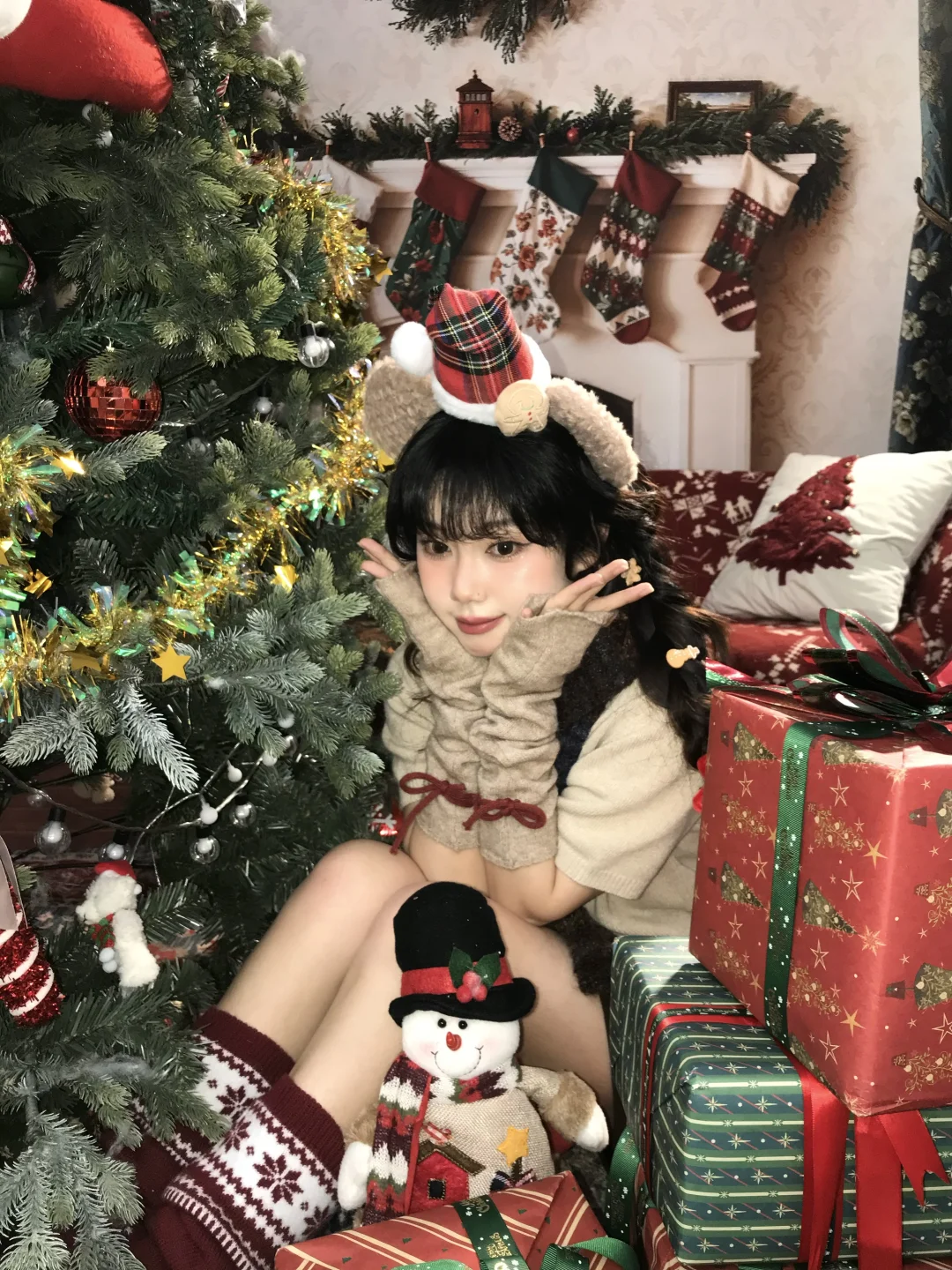 *.❅·🎄存一些圣诞拍照姿势