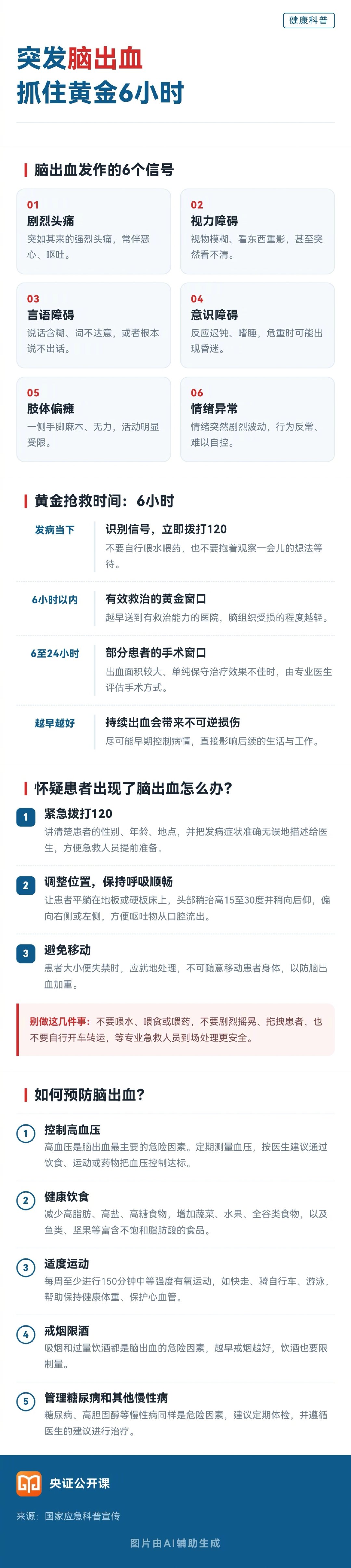 【#脑出血自救要点#】#敬一丹去世# 9月13日，著名主持人敬一丹的女儿王尔晴发布讣告：敬一丹于2026年6月在家乡哈尔滨突发急性脑出血，后在北京住院治疗，于9月13日离世。不少人对脑出血这种急症的危险性认识不足，戳图带你了解脑出血相关知识，学会识别预警信号，把握抢救时机。#健闻登顶计划# ​