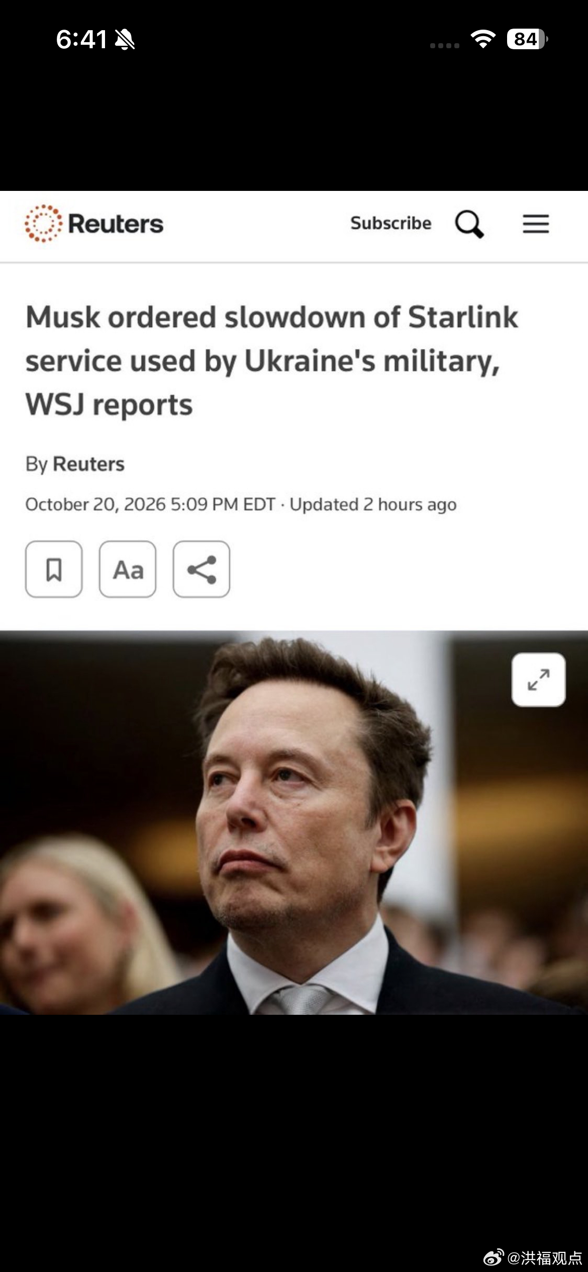 这次美国中期选举，最恐慌的人，大概是马斯克。一口气砸了三亿挽救共和党的选情，也是推迟自己或早或晚的牢狱之灾。他私下限制乌克兰的星链网速，限制乌军战力，已经彻底暴露其面目，也暴露出科技基建被一个极右翼寡头操控的危险。不管中期之后还是28年的大选，美国一旦变天，马斯克的神话一定会以各种 ​