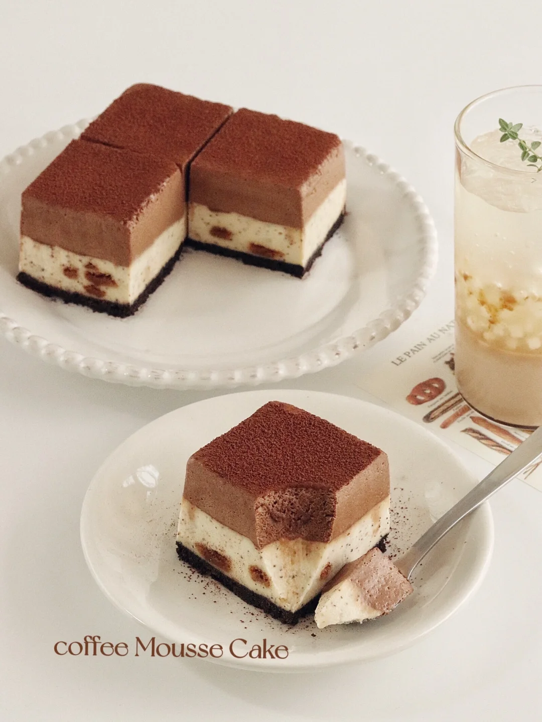 🤎焦糖伯爵红茶咖啡慕斯|燕窝爆爆珠奶冻