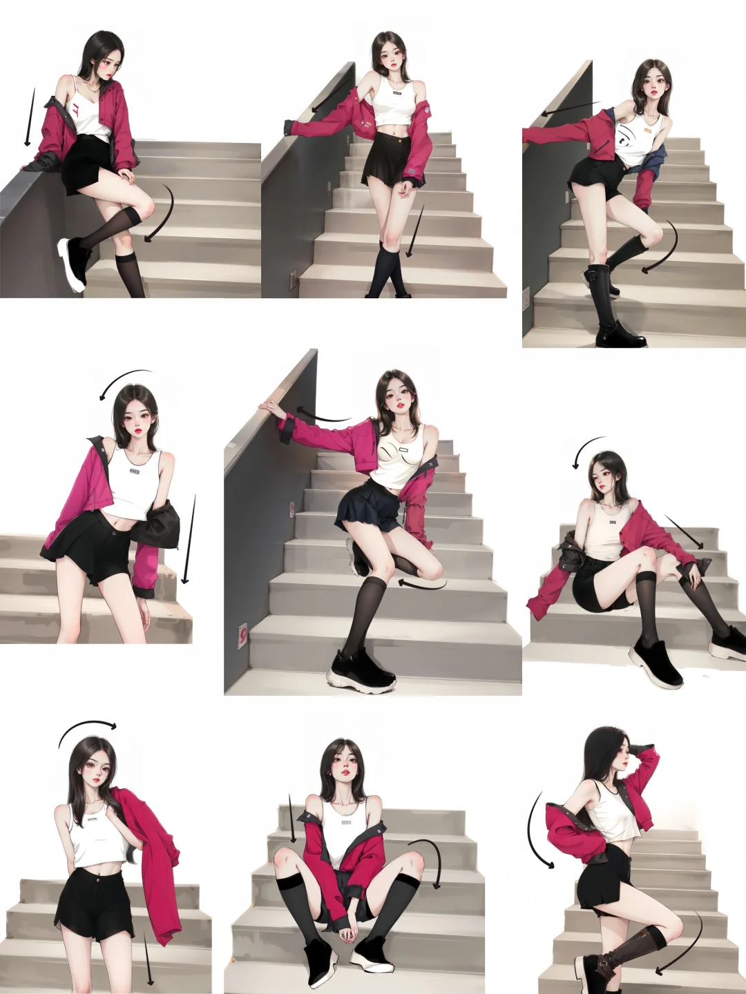 楼梯间拍照看这一篇就够啦～直接抄作业！！