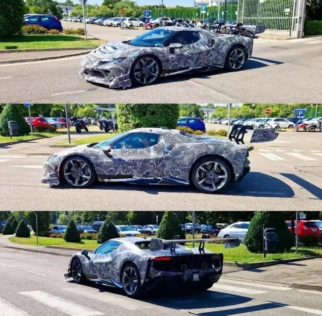 简单说#法拉利296ChallengeStradale
炸裂的大尾翼／纯燃油V6