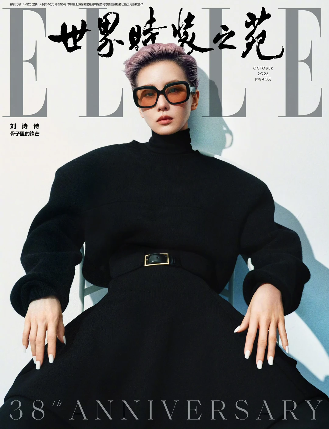 刘诗诗登上ELLE银十刊封面！