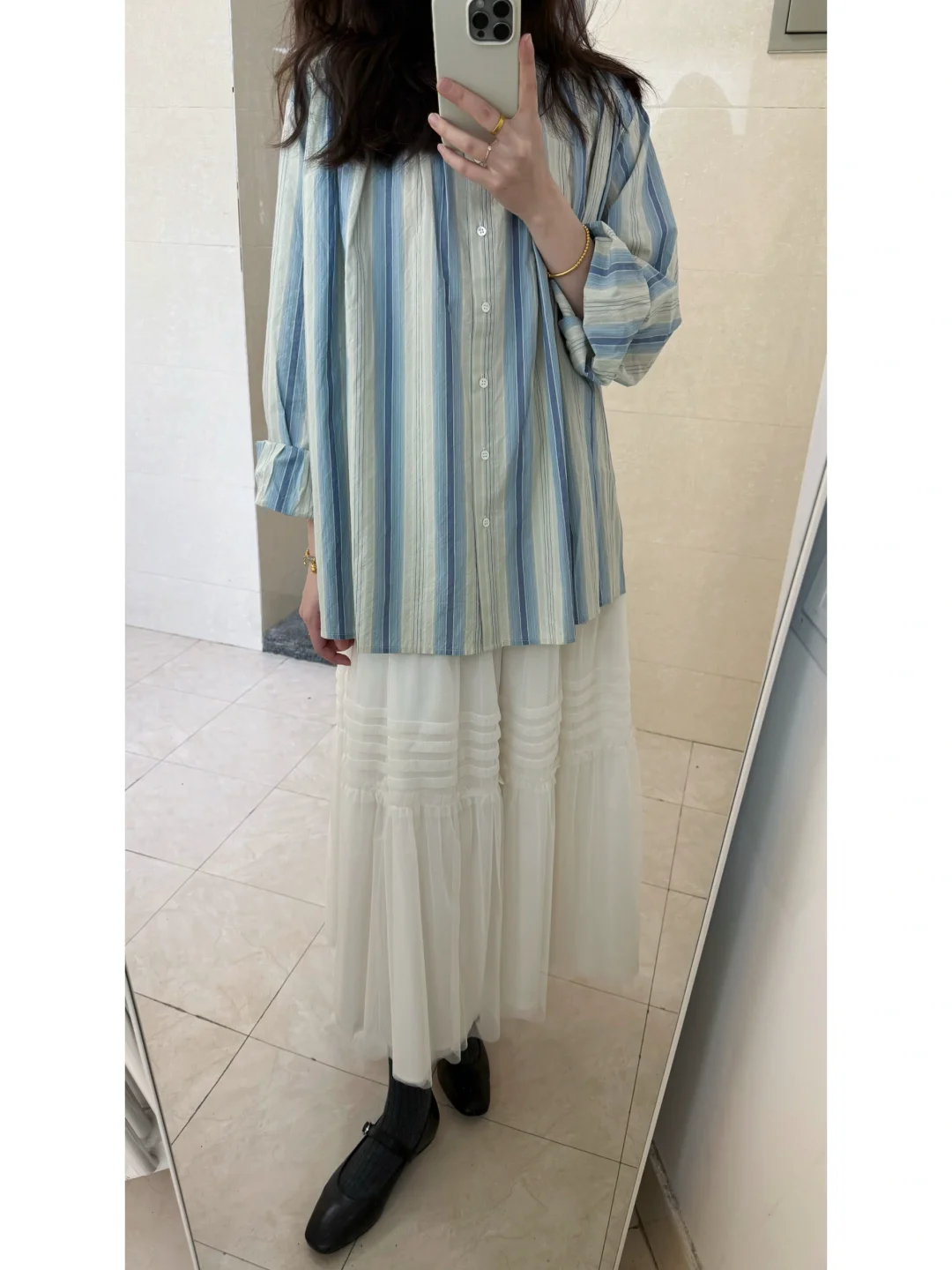 cleanfit* 早春的打褶衬衫