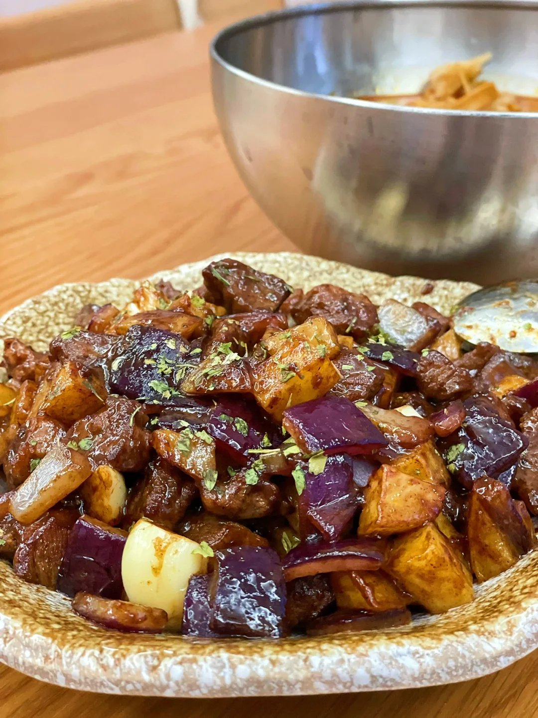 一口上瘾的土豆牛肉粒‼️好吃到跺脚🤤