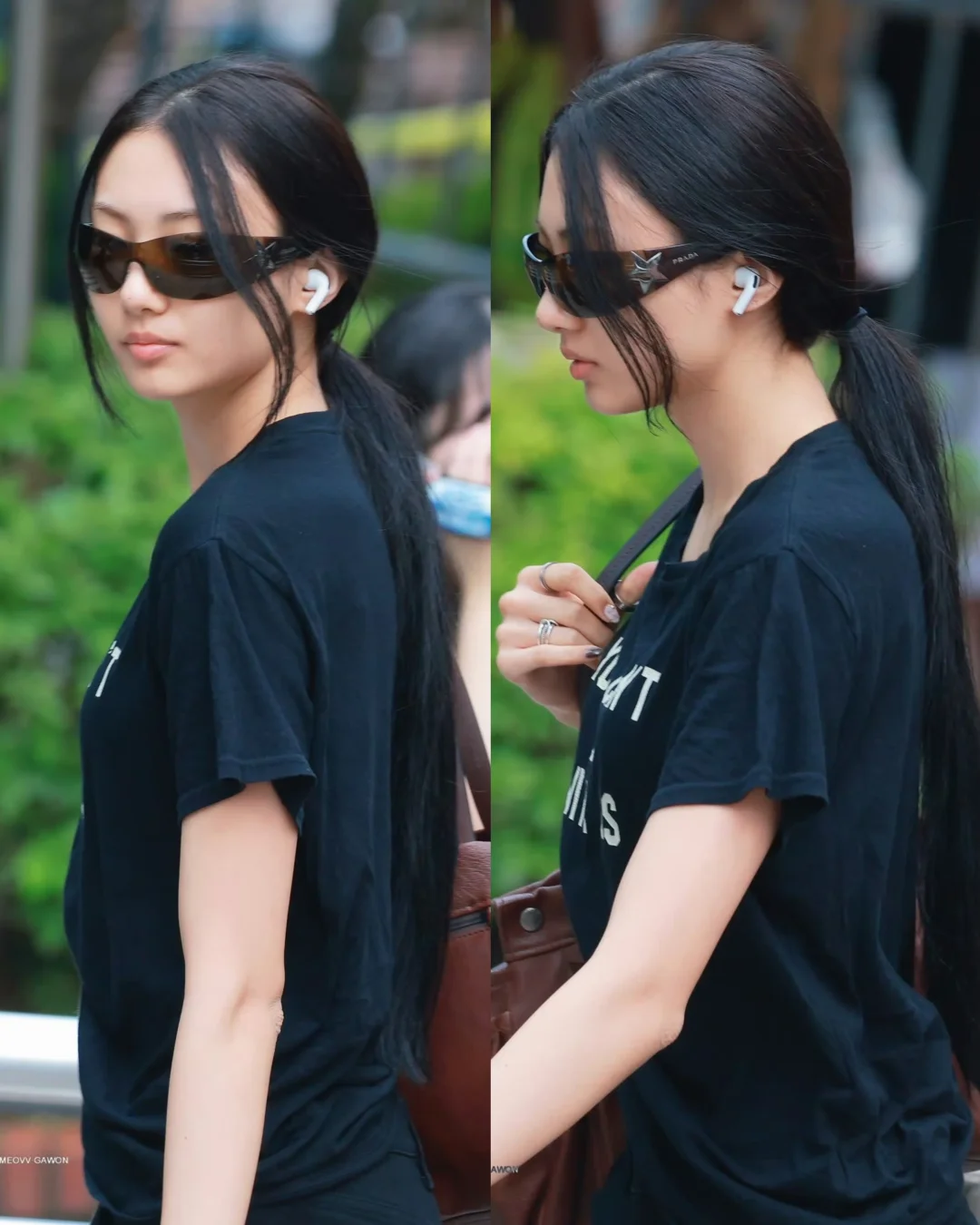 MEOVV今日路透‼️Gawon李嘉元港星来的🕶️