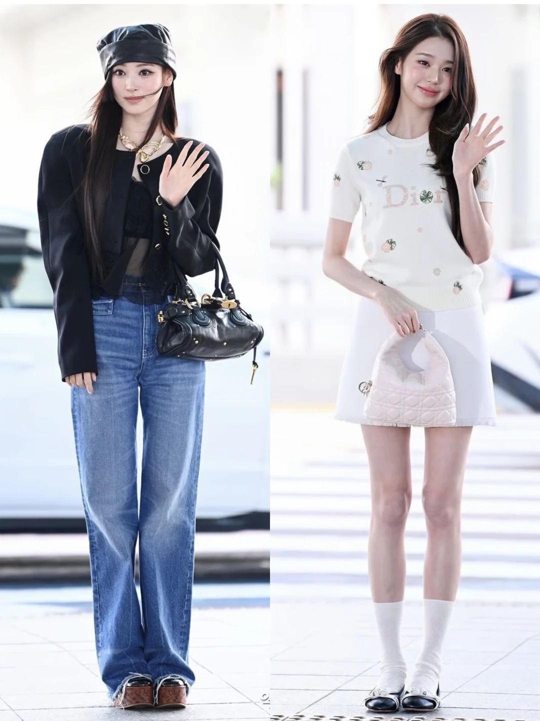 张元英、Anna 仁川机场🛫巴黎时装周