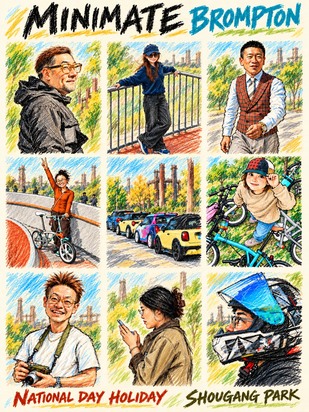 MINIMATE｜今天的运动量，全靠笑😂🚲