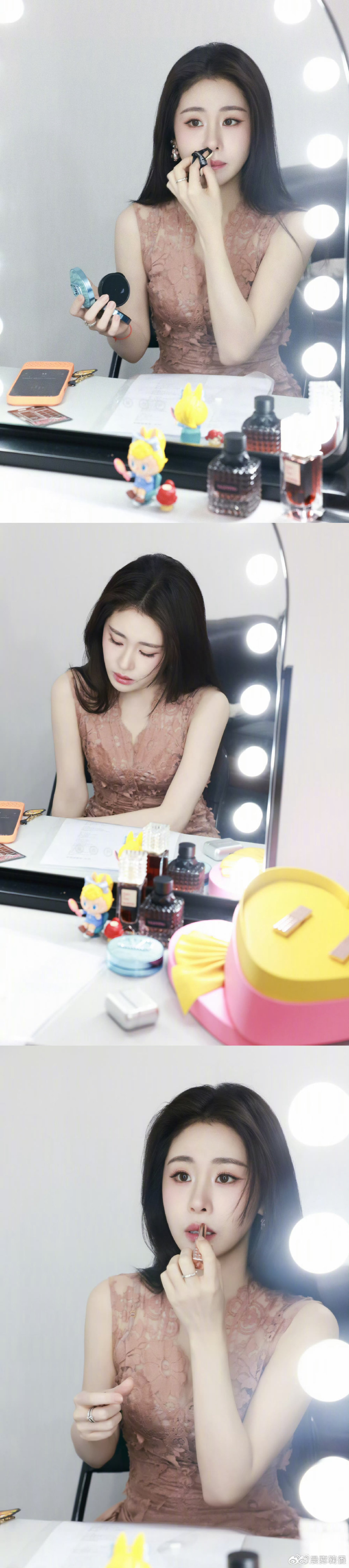 #张碧晨[超话]##张碧晨##张碧晨和化妆师抢活干# ​