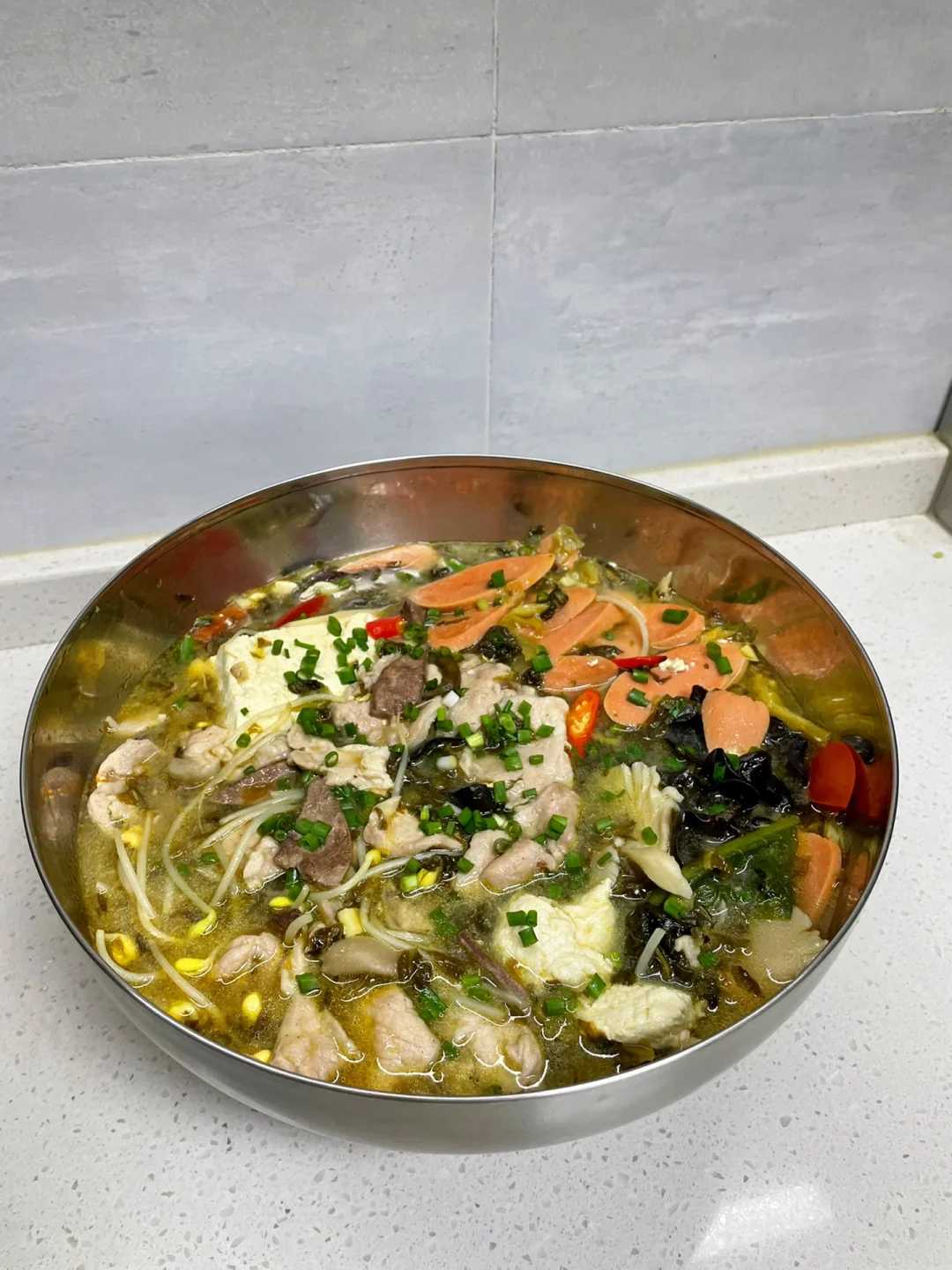 可以喝汤的荤豆花，配菜入味豆花嫩而不散🤤