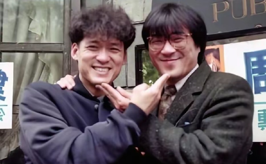 90年代，周华健与李宗盛。