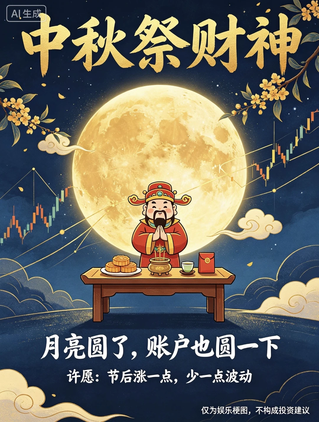 中秋祭财神 财神保佑九月发发发
