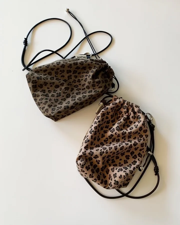 📍Leopard mini bag - CAMEL / KHAKI