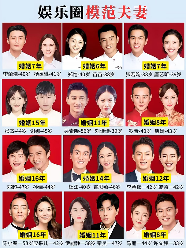 娱乐圈模范夫妻