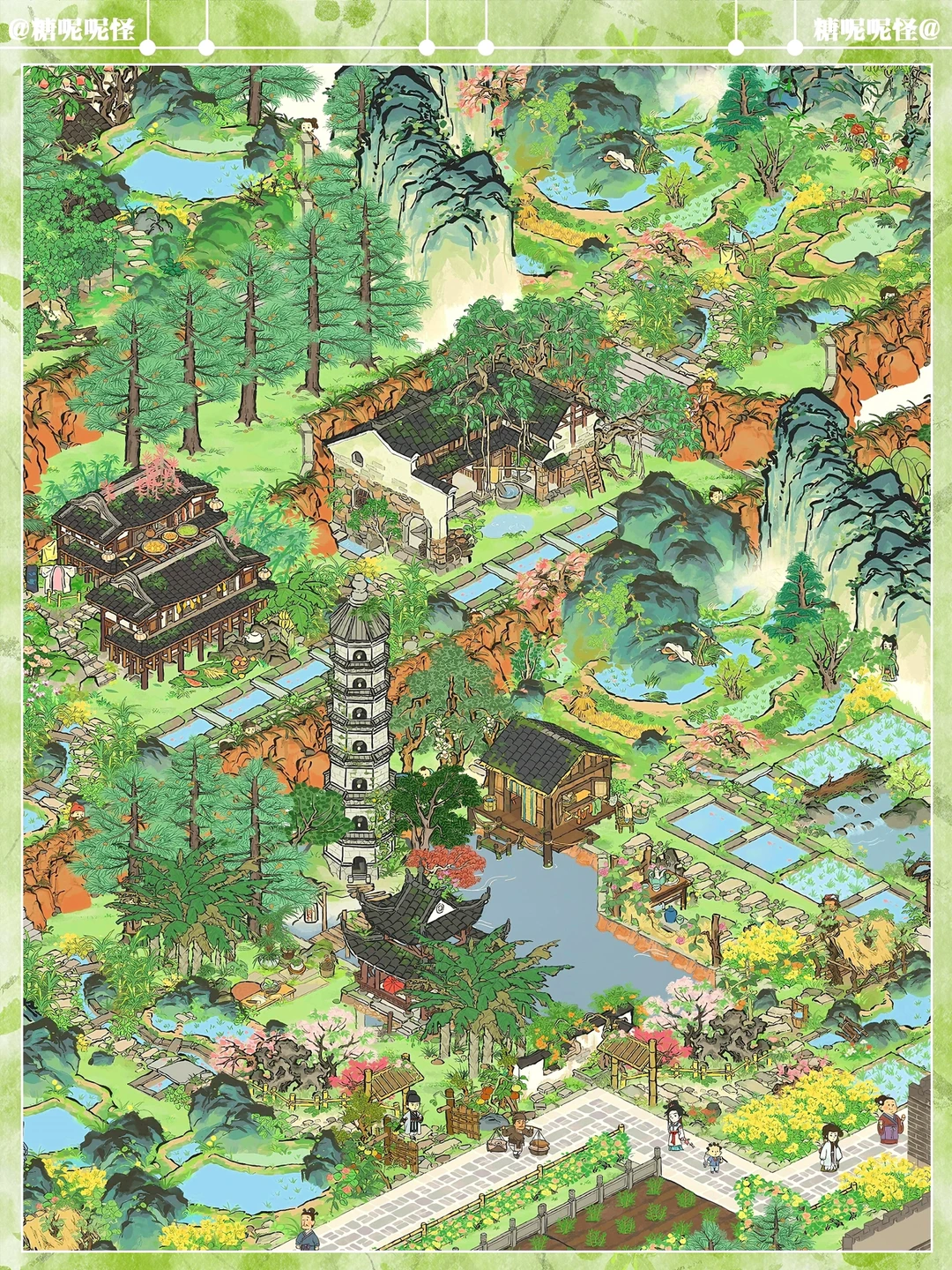 【田园画池】和杭州府适配度💯太美啦🌸