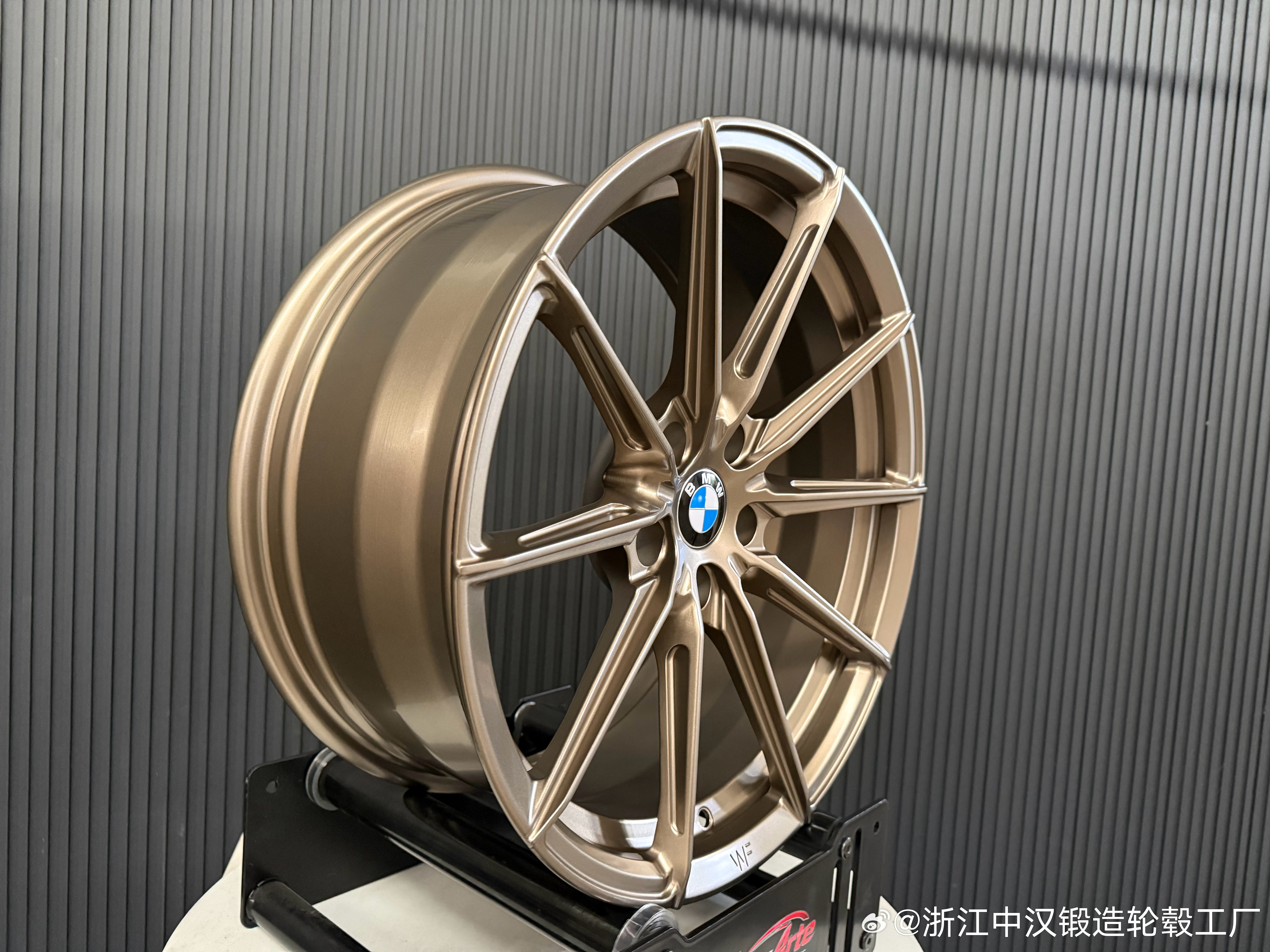 宝马3系改装国产WF CF3锻造轮毂，颜色亚光古铜﻿ -r-type-...