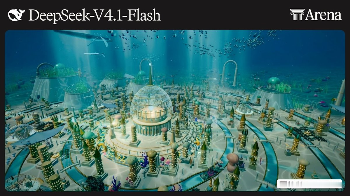 Arena.ai 最新数据显示，DeepSeek 发布的DeepSeek-V4.1-Flash-20261017（Max）版本同时登顶 Agent Arena 与 Code Arena WebDev 两项榜单的开源模型第一，整体分别位列第11和第12名。

最值得关注的是它在真实智能体工作负载上的成