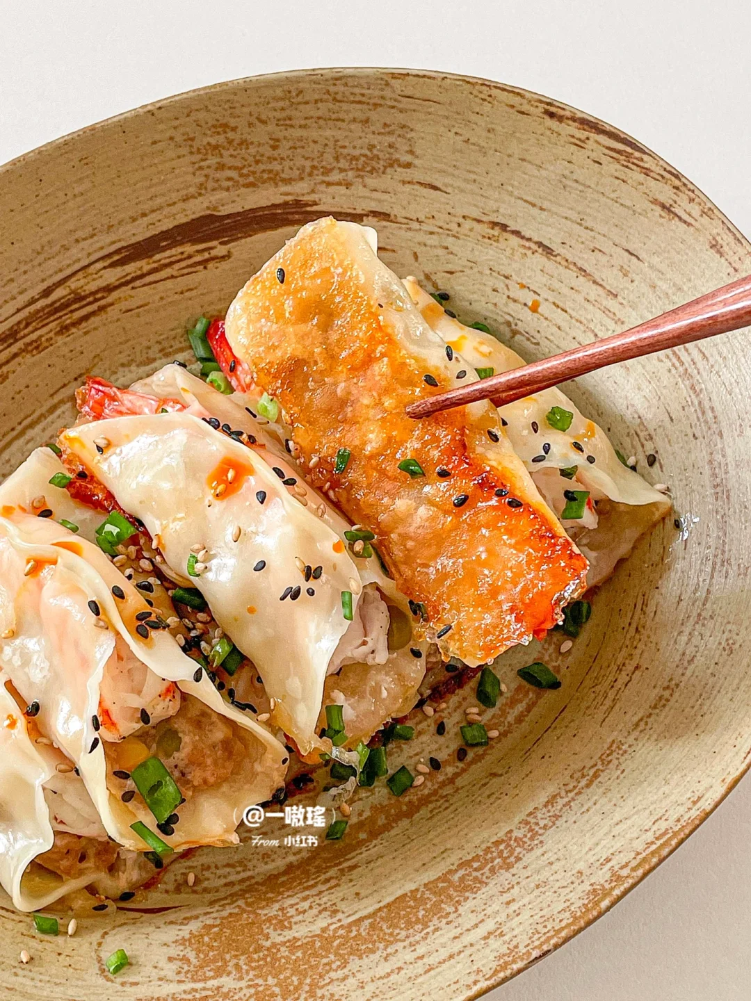 一次成功的猪肉虾仁锅贴🦐酥脆鲜香巨好吃🥟