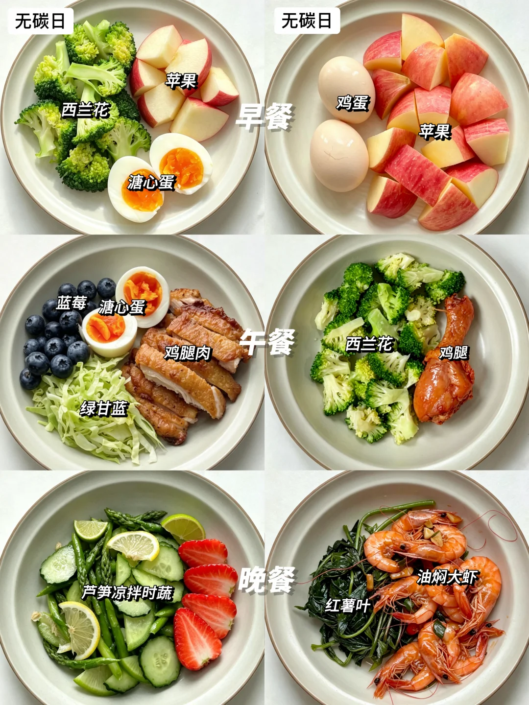 10天瘦6斤的碳循环无碳日合集