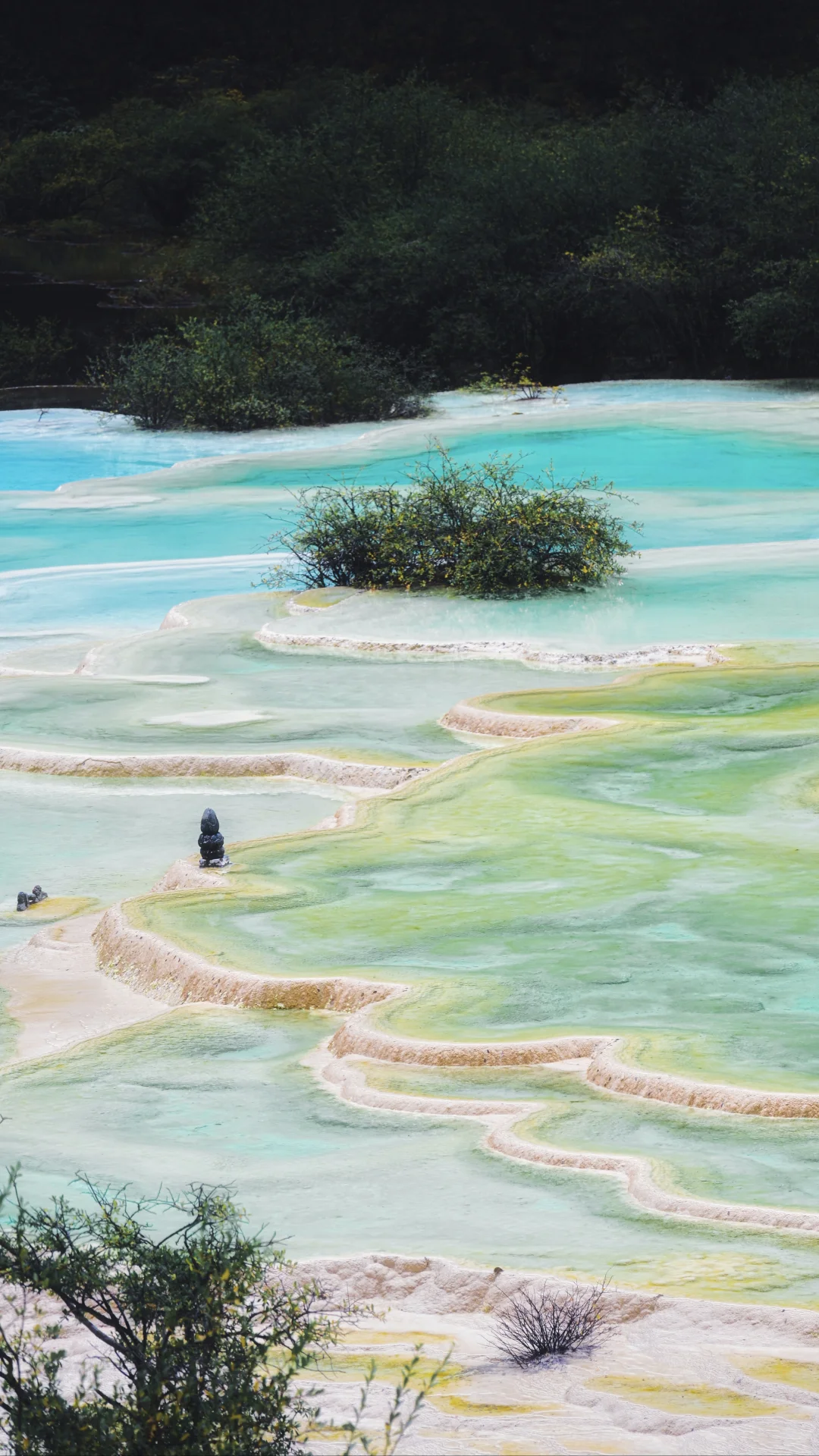 天上瑶池具象化，全屏感受黄龙的色彩冲击✨