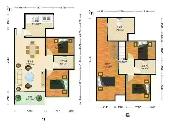 龙华壹方成全新复式大五房特卖