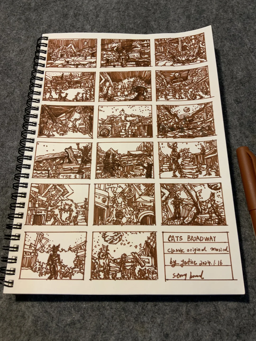 《猫》——舞台设计——故事板