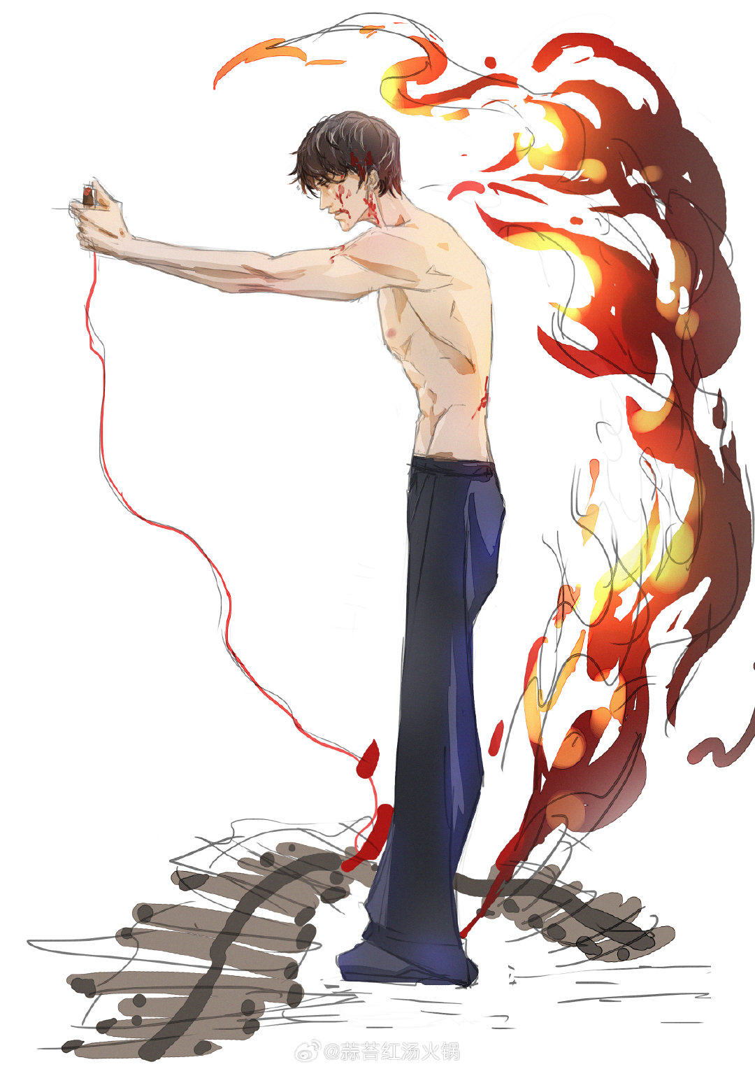 #朱一龙[超话]##朱一龙电影空枪# 嗯！！强哥，好好味！！ ​