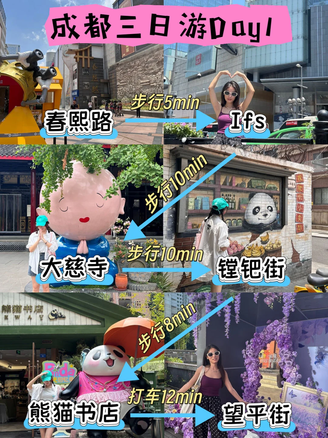 J人对自己的成都复盘攻略甚是满意（三日游