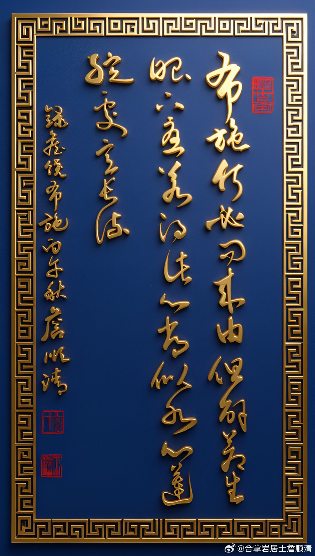 布  施文/詹饶    书法/詹顺清 布施何必问来由，但解苍生眼下忧。若得此心常似水，心莲绽处意长流。詹顺清书法作品书法家詹顺清 ​ ​​​