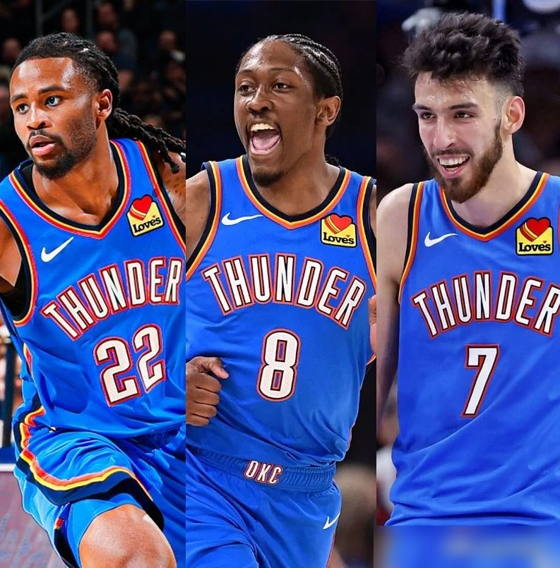 雷霆队这防守，真不让人活了。
5月23号，NBA官方公布最佳防守阵容。雷霆一下进去俩。切特直接进一阵，华莱士进二阵。一支队俩防守阵容，放全联盟你找找。
更吓人的是数据。卡鲁索跟切特一块站场上，雷霆常规赛防守效率能干到106.9。什么概念？基本对面每回合都在便秘。
关键这俩人还都不是纯蓝领。切特
