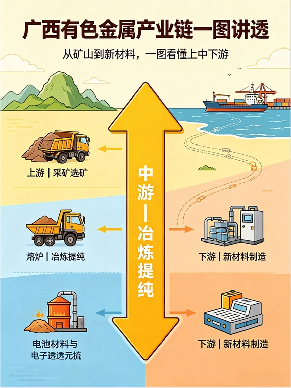 广西有色金属｜一文看懂上中下游⛏️