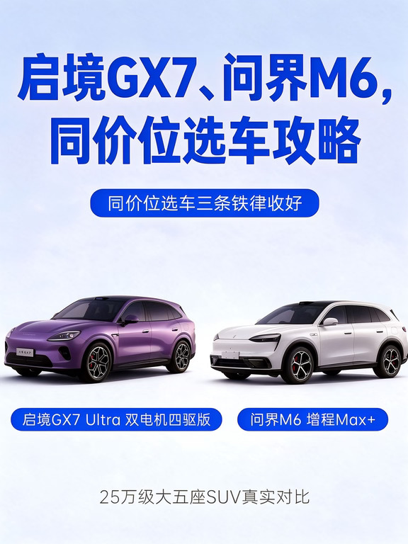 启境GX7、问界M6，同价位选车攻略
