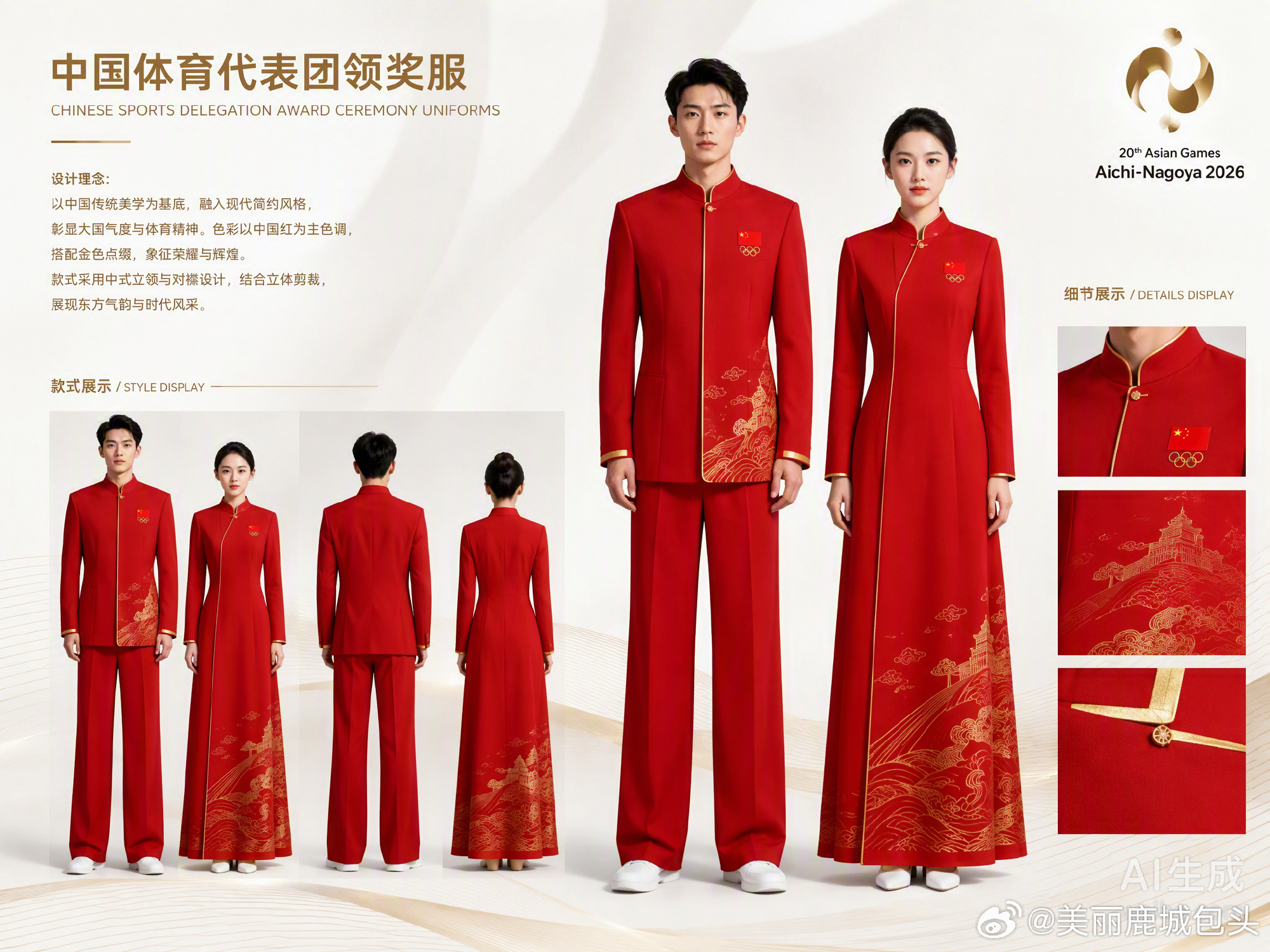 今晚的中国代表团领奖装备发布，真的有点被细节戳到。🇨🇳  李宁这次...