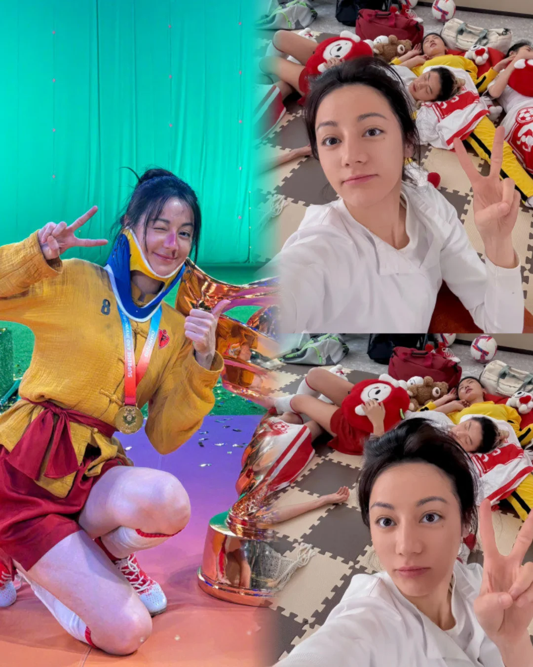 热巴更新功夫女足日常！付出会有收获