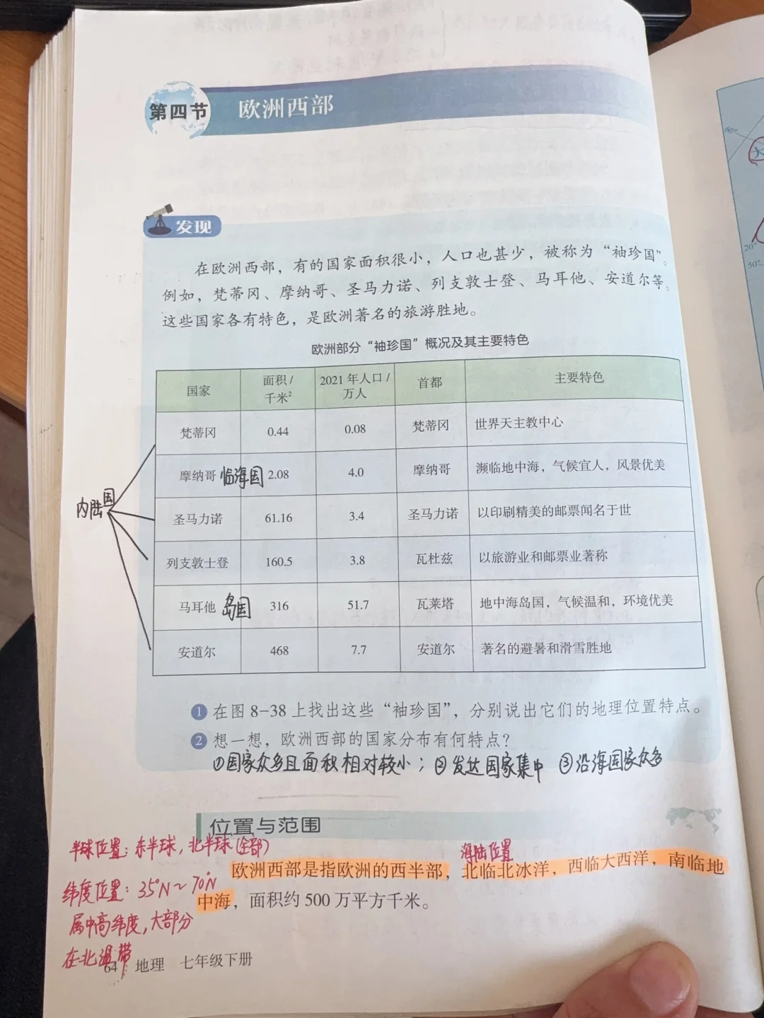 七下新湘教版（2024）地理——-欧洲西部