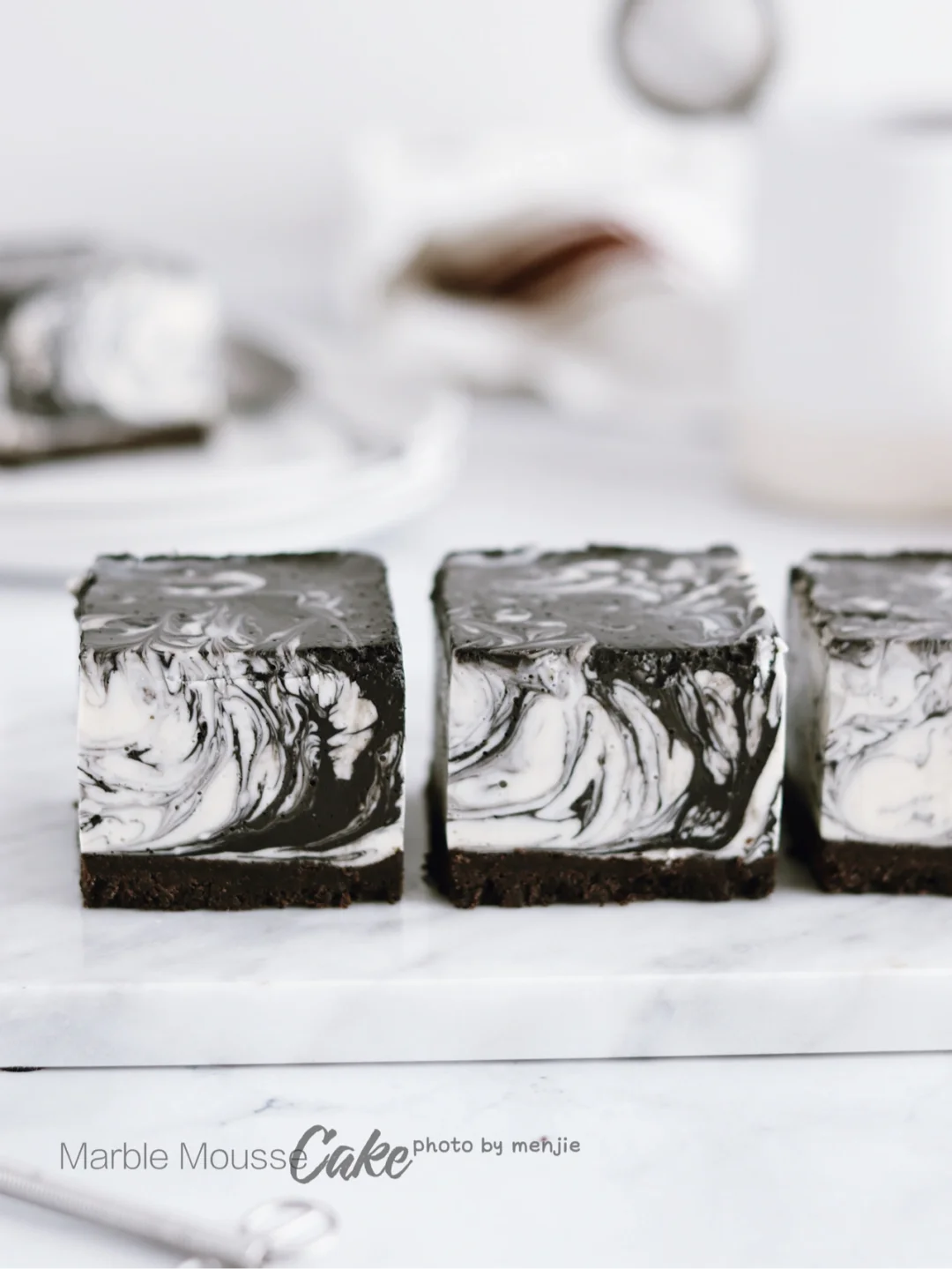 🖤免烤箱甜品|大理石慕斯蛋糕✔️入口即化