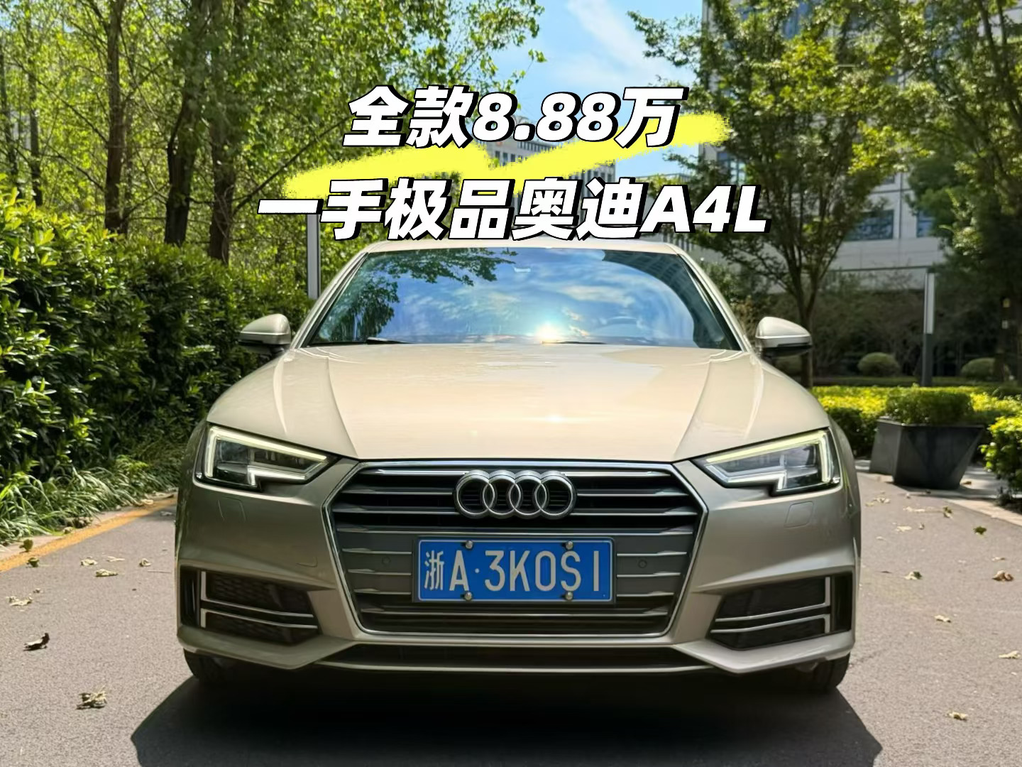 全款8.88万的极品奥迪A4L，极品车况，7万km