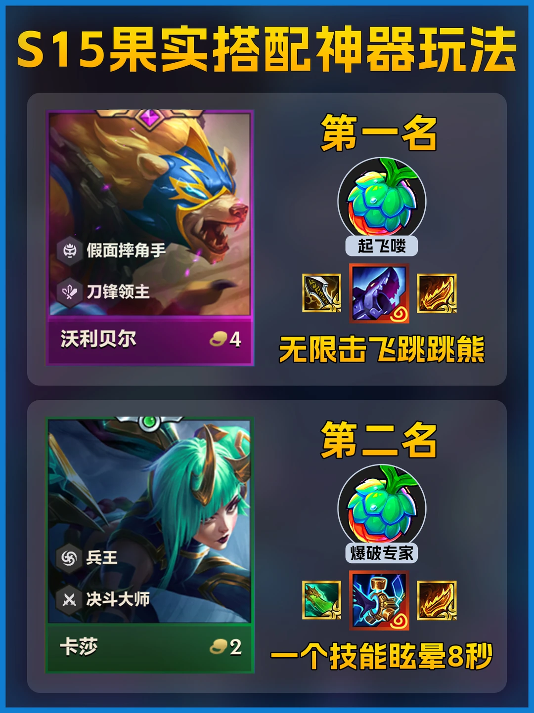 S15新赛季| 果实搭配神器黑科技玩法！