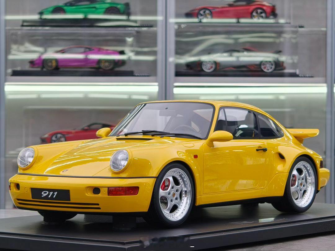 GT Spirit 1/8 保时捷 911 [964] TURBO S 黄色 限量500 售价7883 GTS801701#豪车超跑##汽车模型##汽车模型[超话]##大东家模玩##保时捷# ​