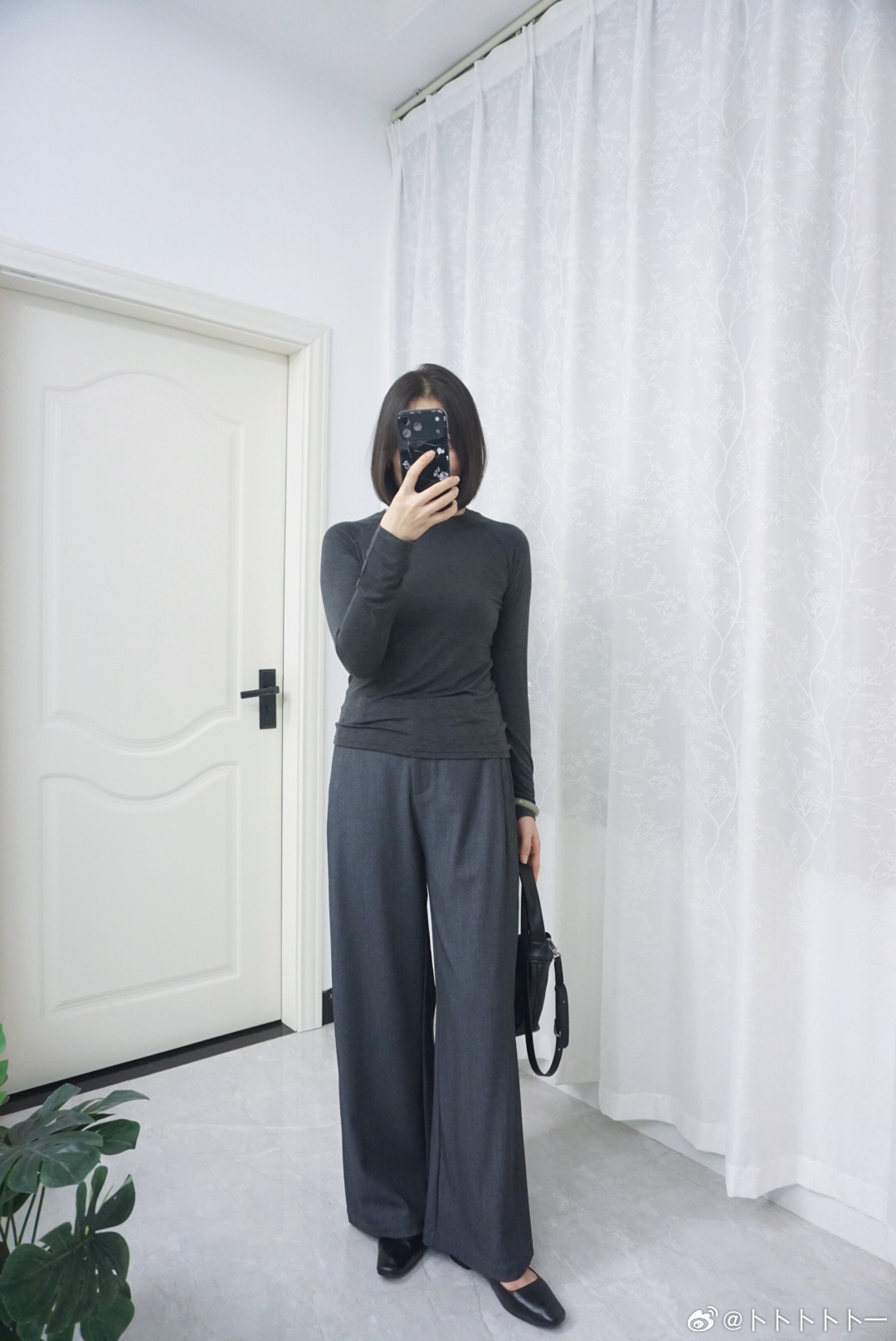 好久没团西裤啦，这条裤型很赞！沉浸式入秋购物分享好物推荐ootd ​​​