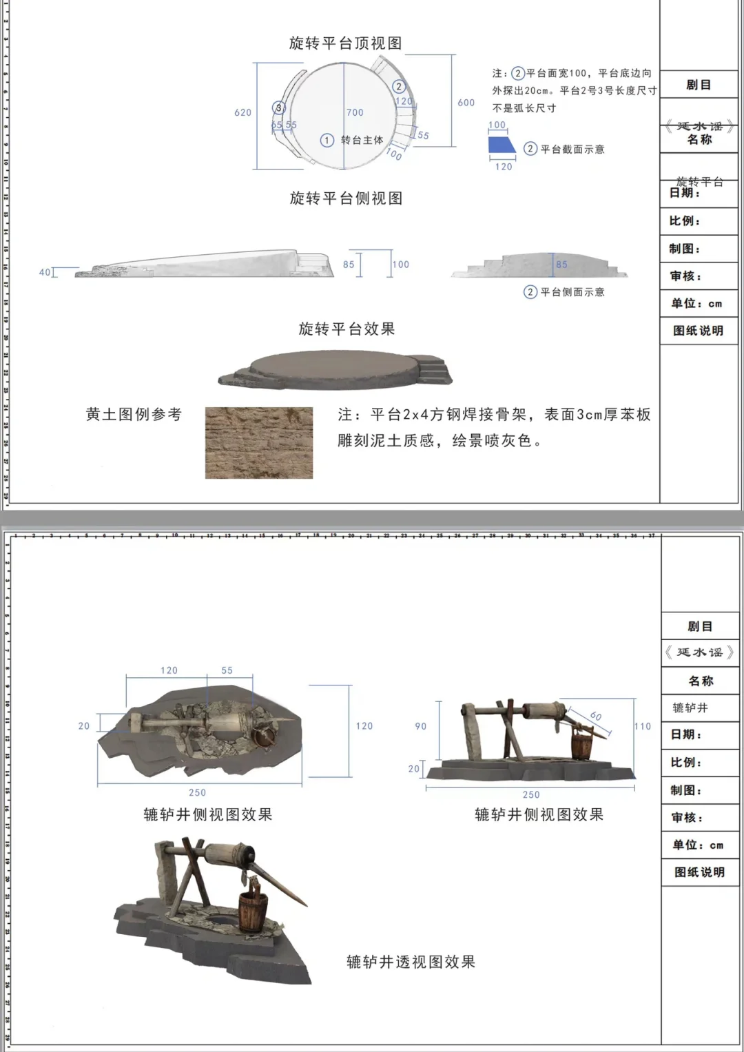 当你对舞台上的尺寸不了解那就多去工厂制景