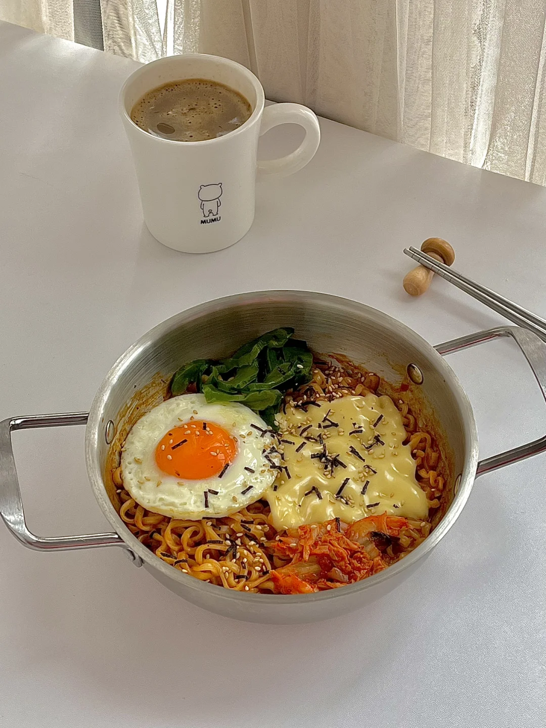 ☀️周末的早午餐｜浓郁的芝士牛奶火鸡面😋