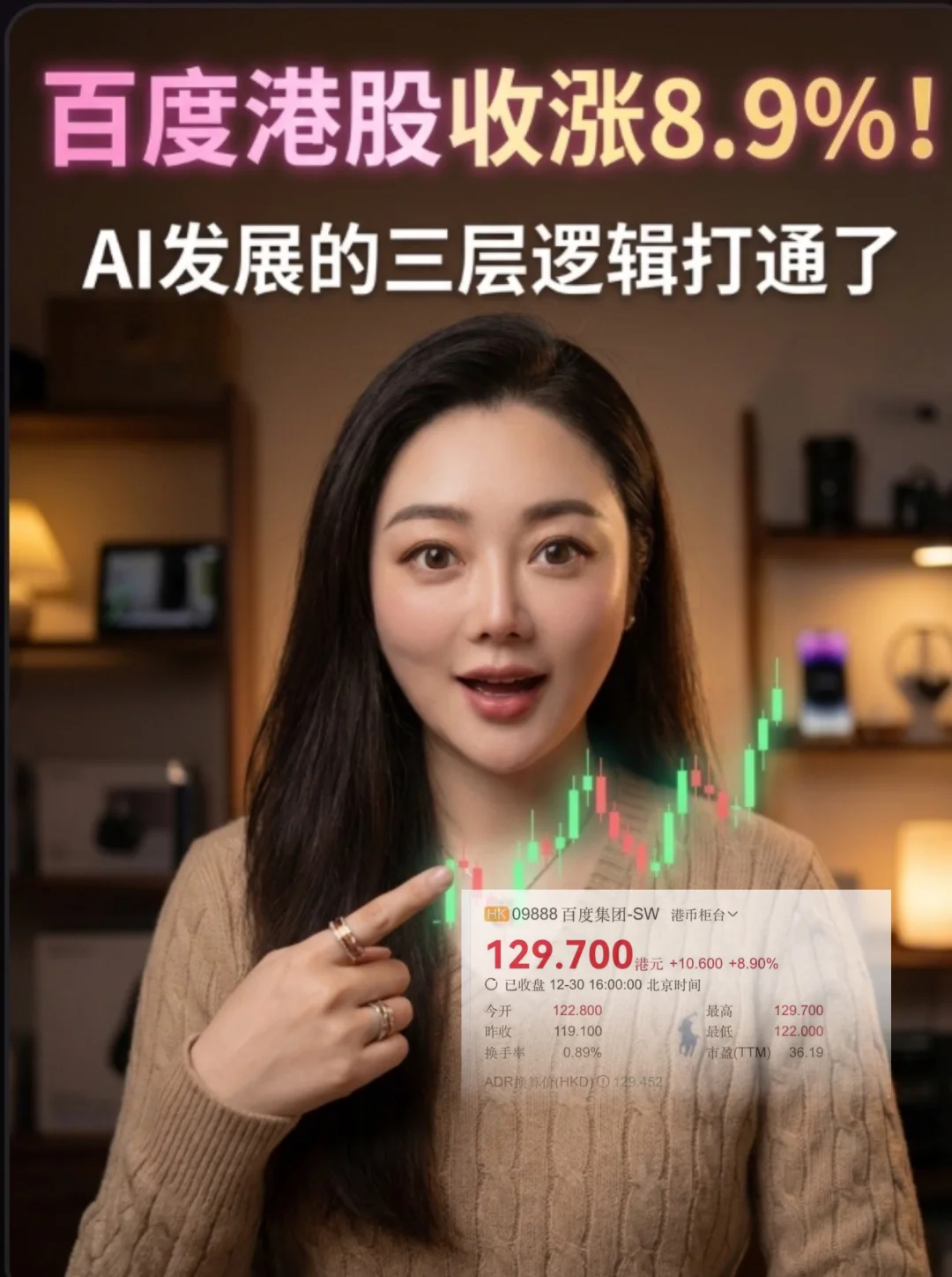 暴涨8.9%❗️百度的AI牛股剧本早就写好了📈